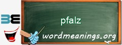 WordMeaning blackboard for pfalz